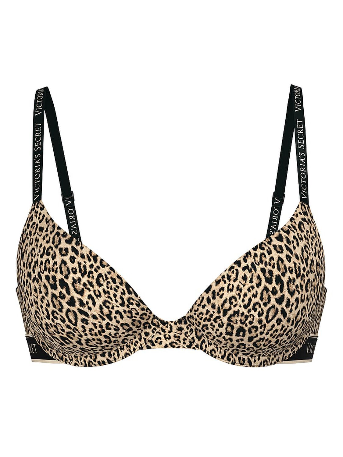 vs The T-Shirt Cotton Lightly Lined Demi Bra Leopard 3 of 3 