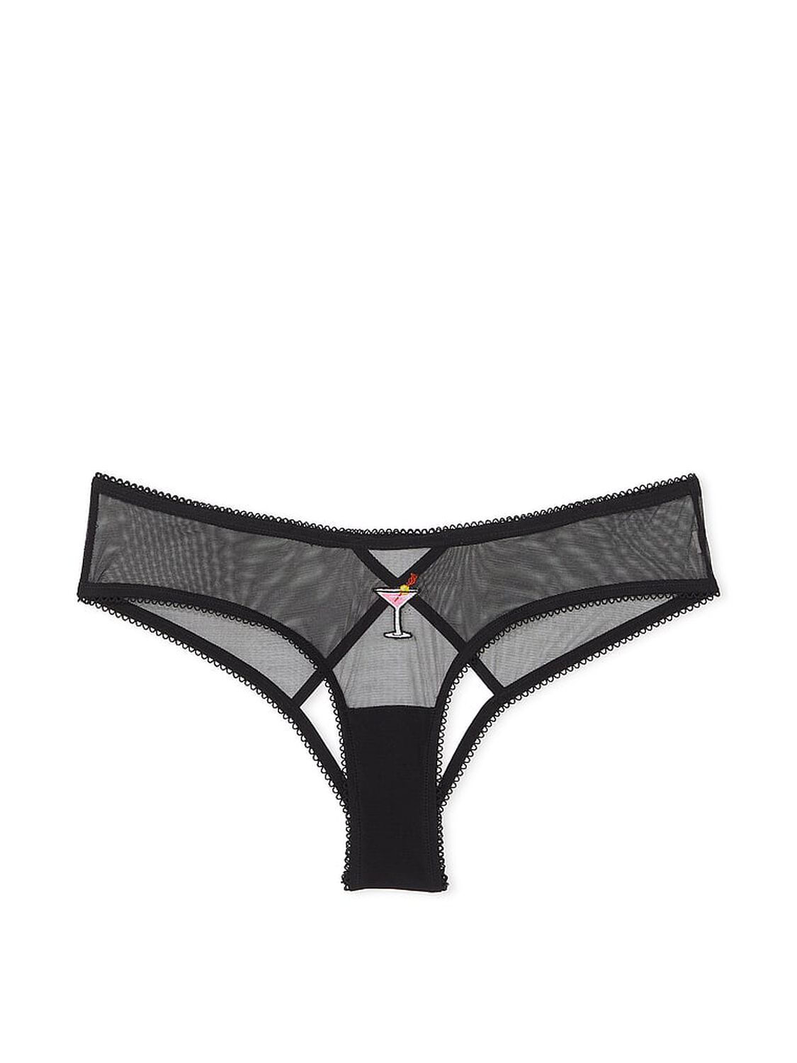 vs Very Sexy Flirty Mesh High-Leg Open Cheeky Panty 3 of 3 