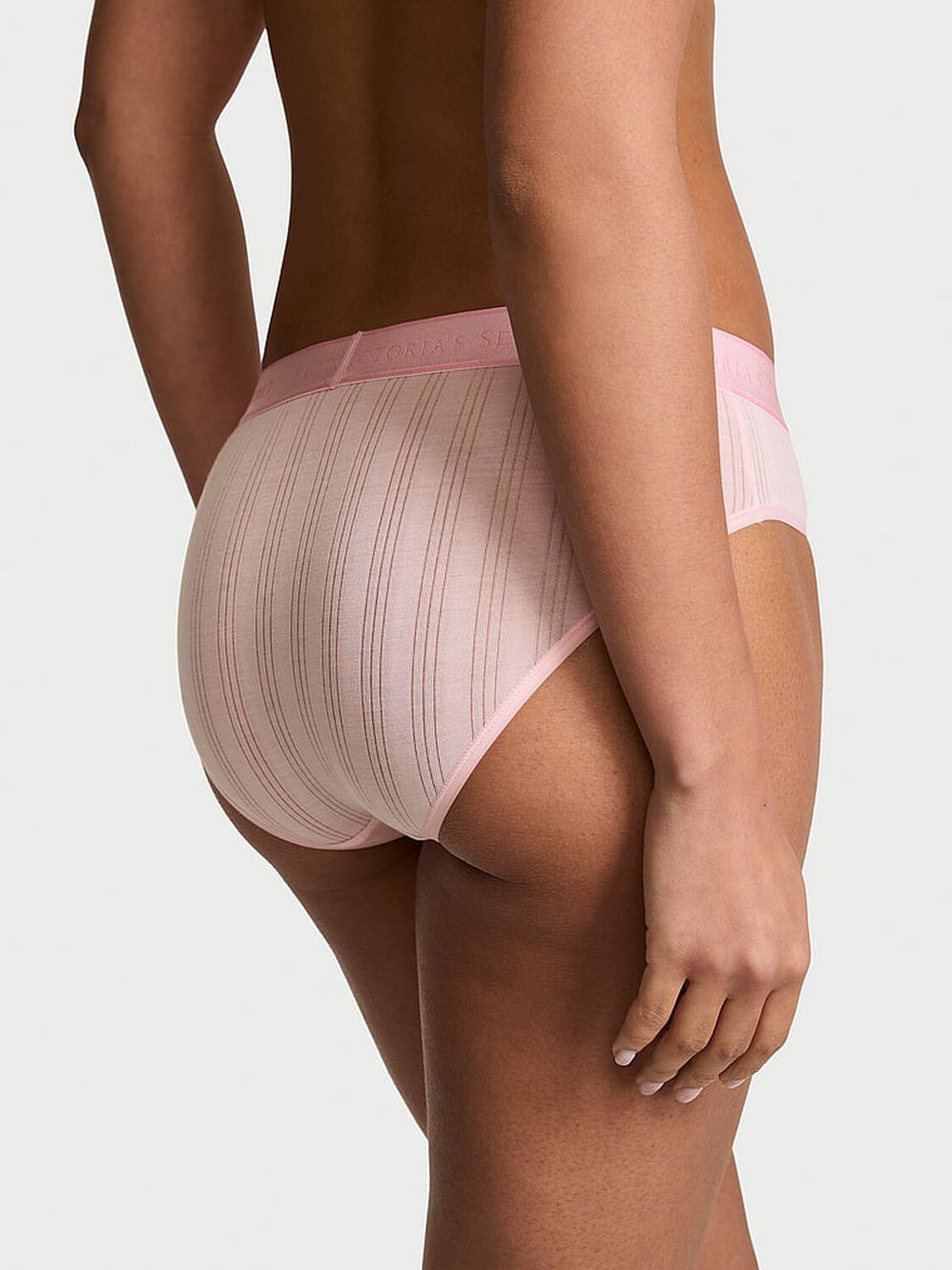 vs Cotton Ultra-Fine Modal Logo Hiphugger Panty Angel Pink 2 of 3 