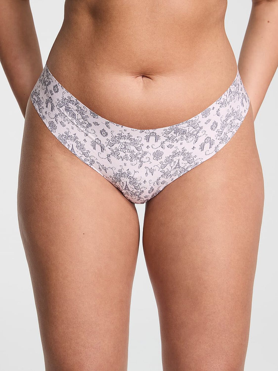 vs No-Show No-Show Thong Panty Pink Toile 3 of 3 
