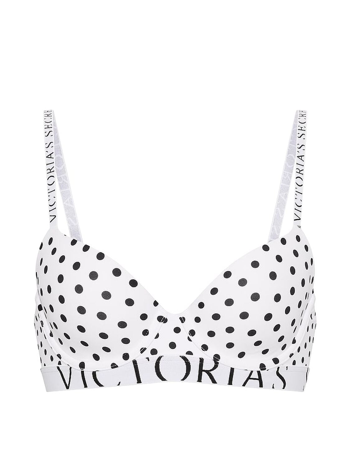 vs The T-Shirt The CoolBra&trade; Lightly Lined Demi White Dots 3 of 3 