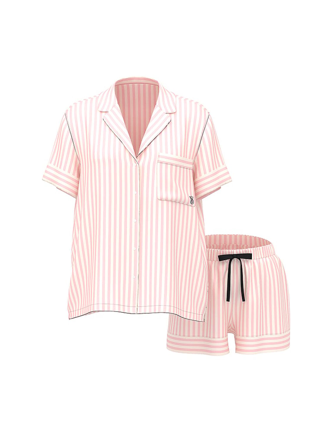 vs Victoria's Secret Glazed Satin Short Pajama Set 3 of 3 