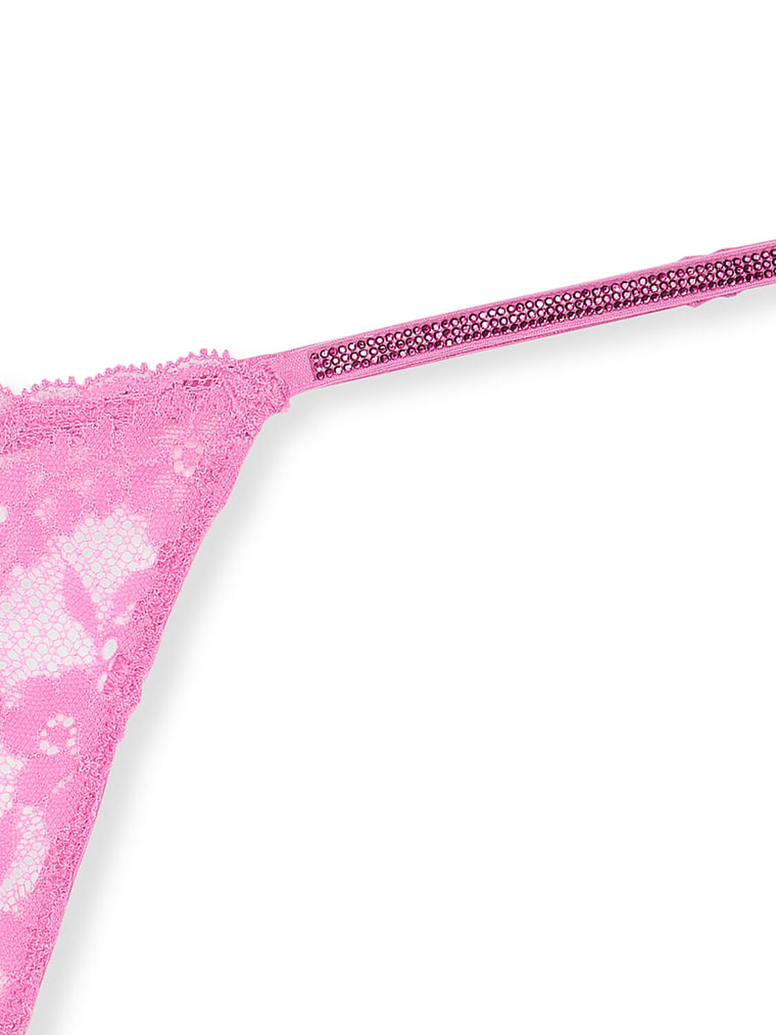 vs Dream Angels Twinkle Strap Lace V-String Panty 4 of 4 