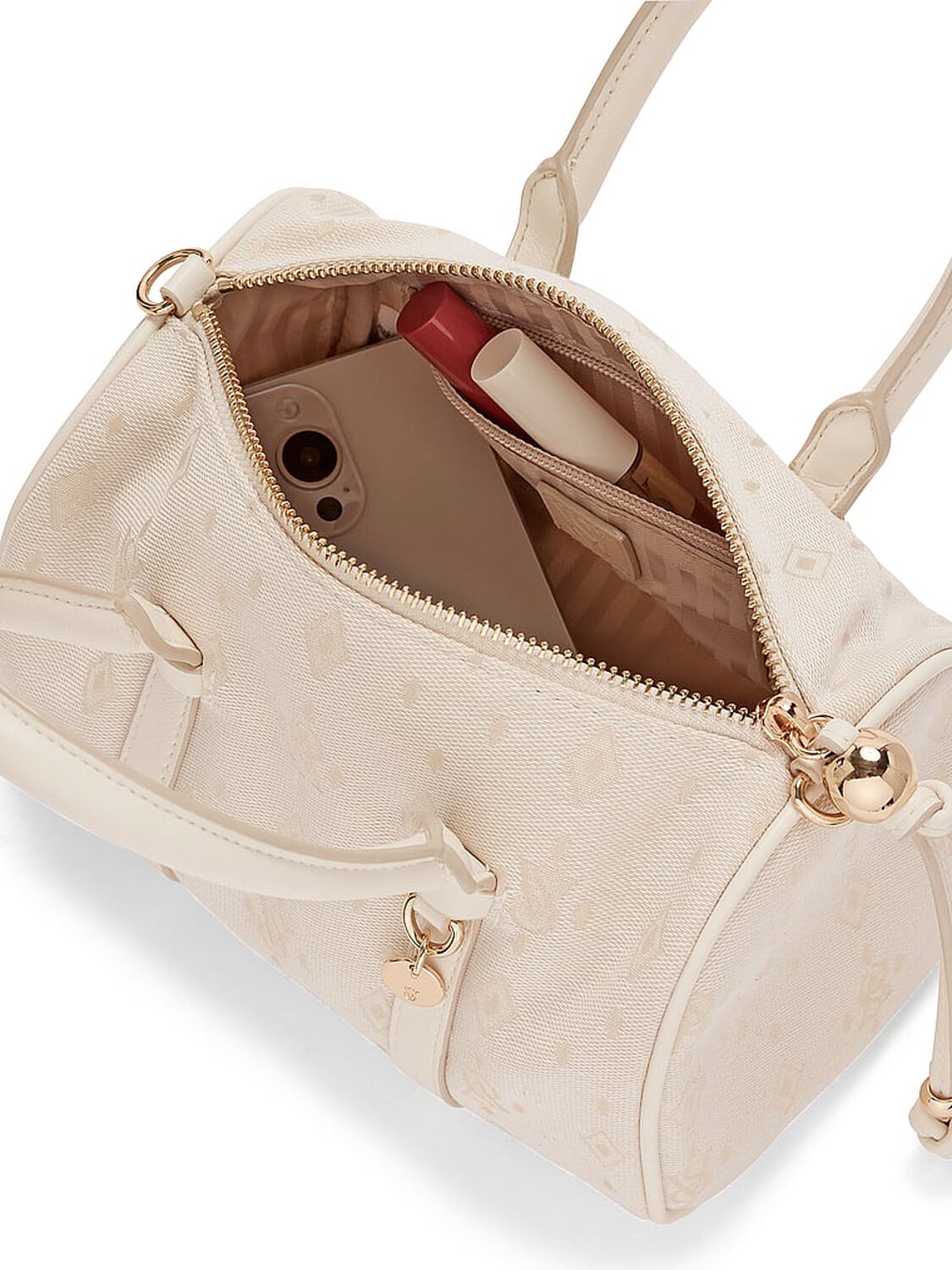 vs Victoria's Secret Legend Mini Duffle Crossbody Bag White Foyard 3 of 3 