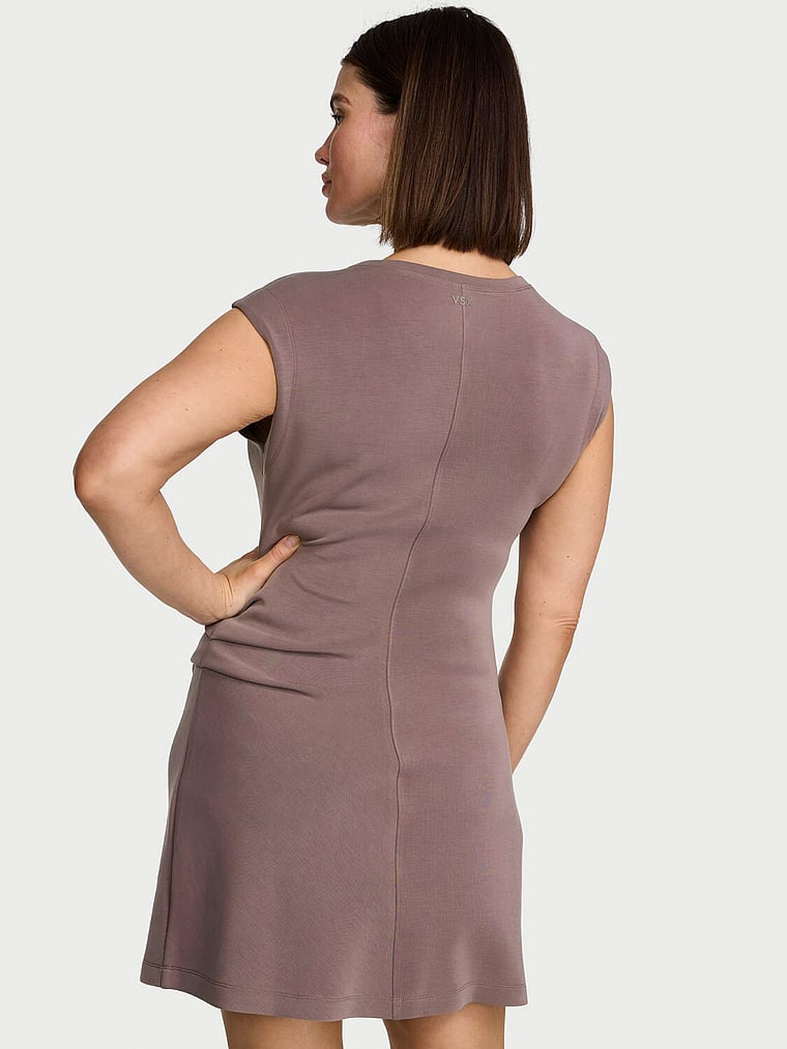 vs Vsx Featherweight Knit Mini Dress Cloudy Grey 2 of 3 