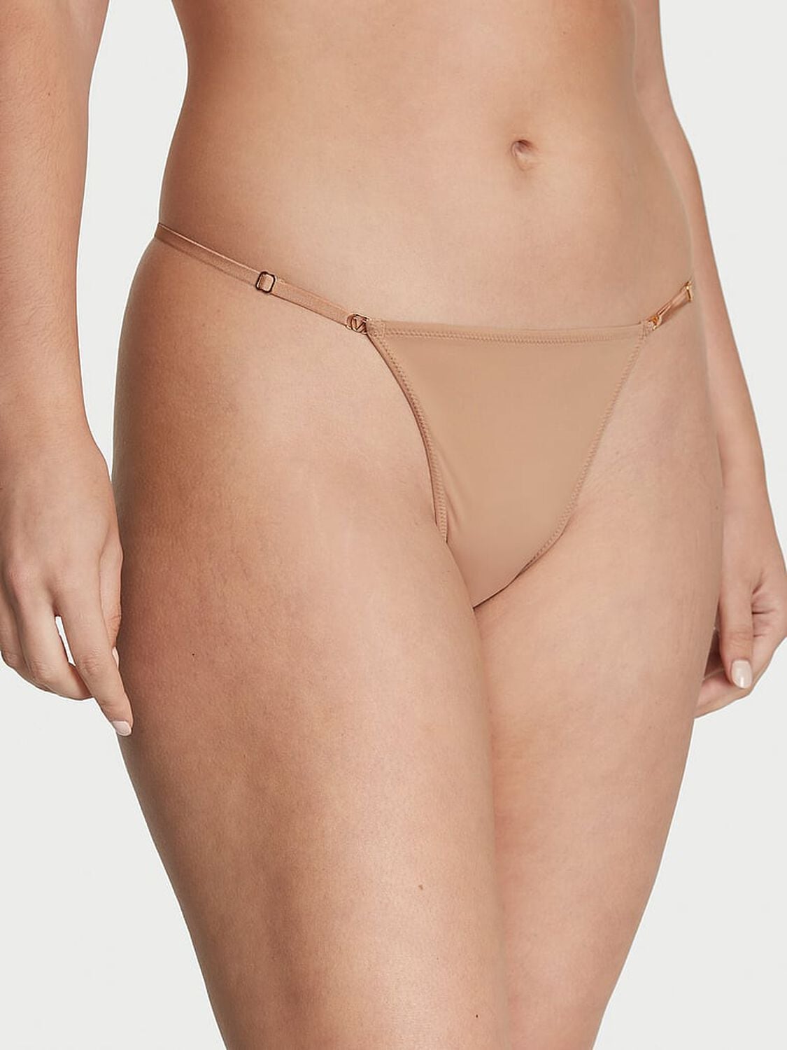 vs Love Cloud Adjustable String Thong Panty Praline 1 of 3 