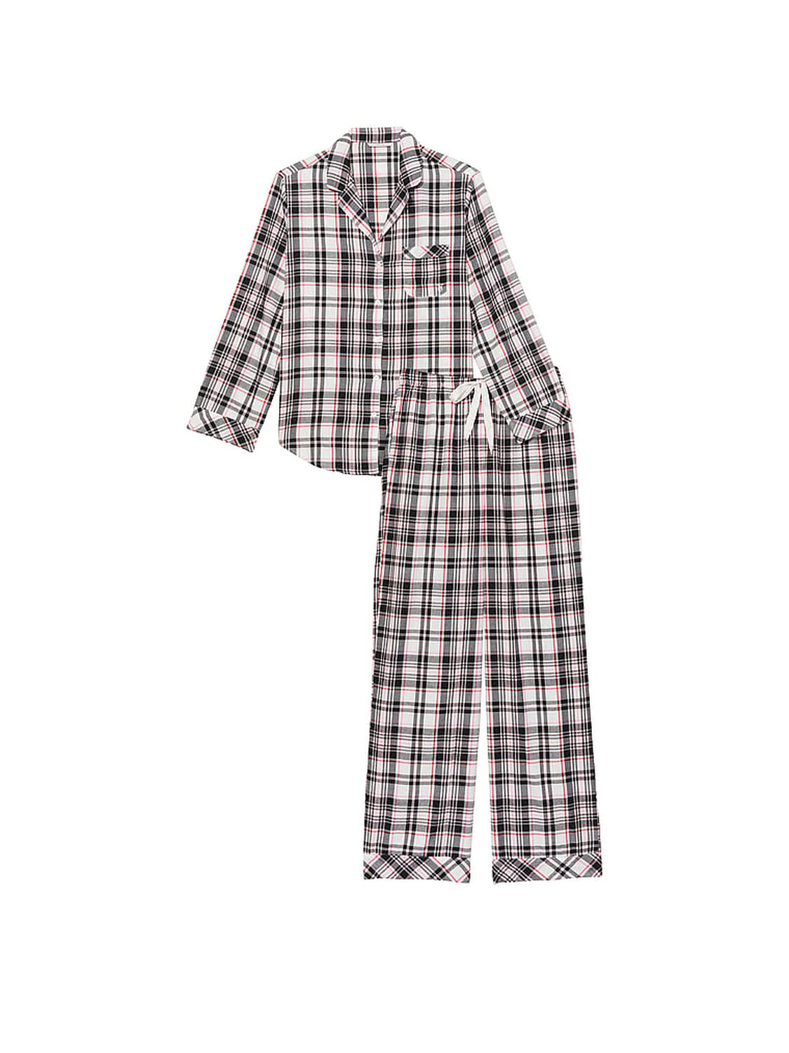 vs Victoria's Secret Flannel Long Pajama Set 3 of 4 