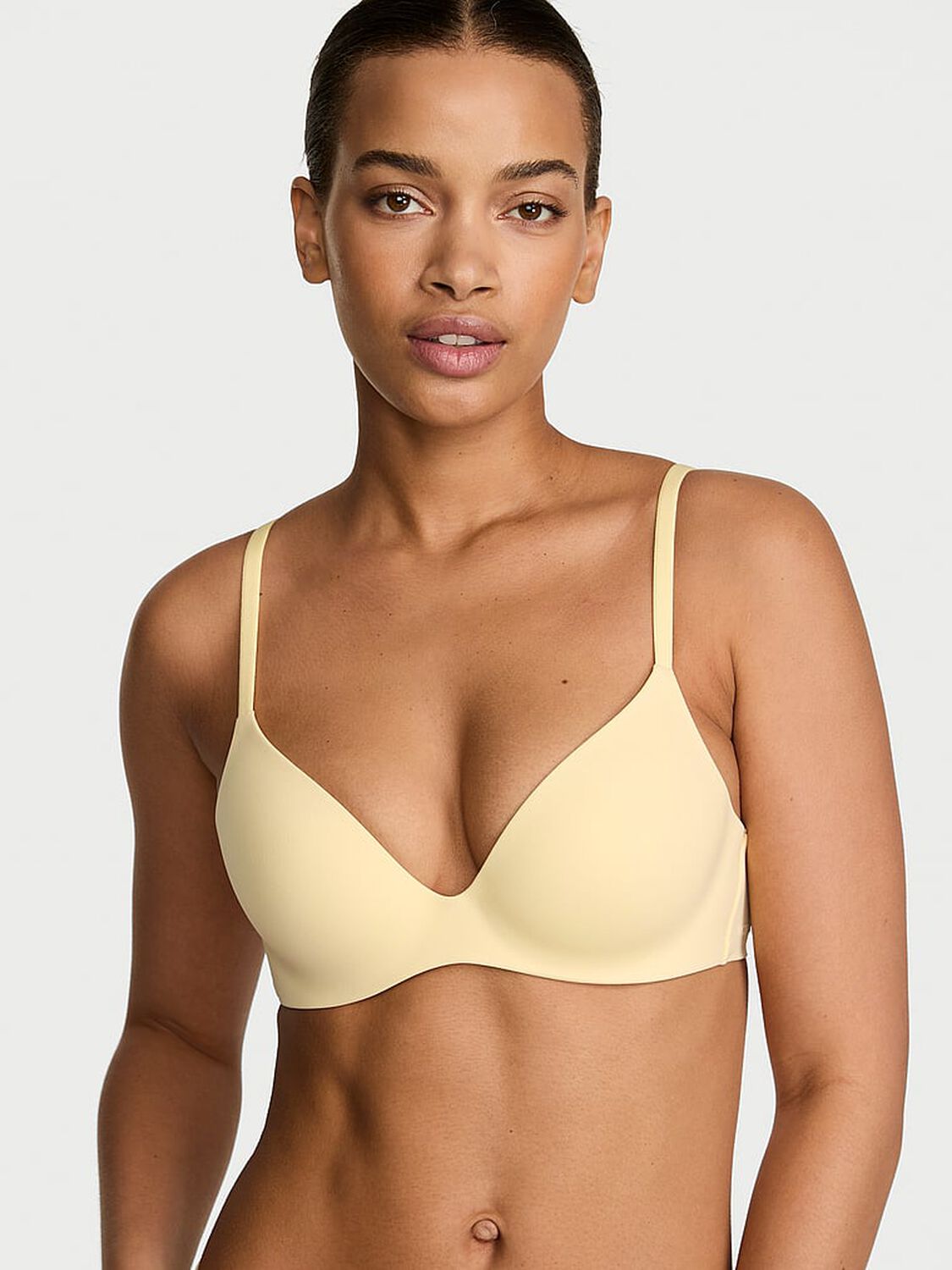 vs Body By Victoria FlexFactor Lightly Lined Plunge Demi Bra 1 of 2 