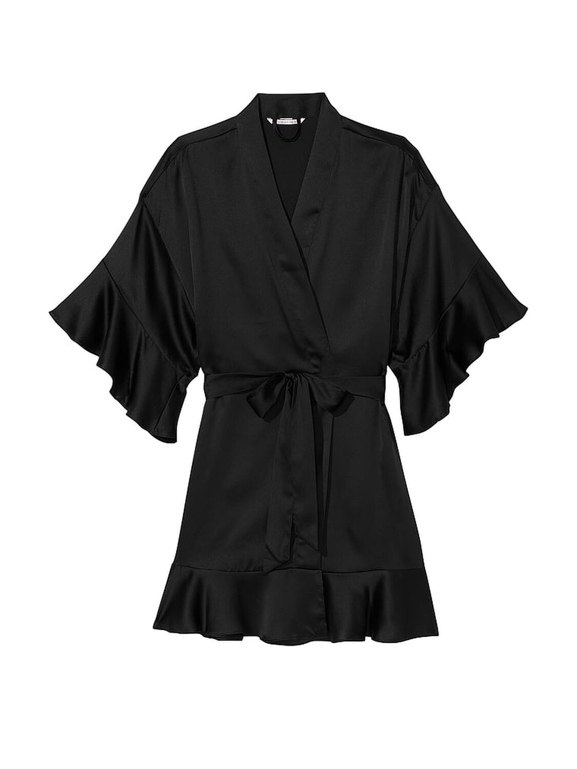 vs Victoria's Secret Satin Flounce Robe 3 of 3 