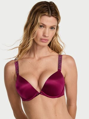 Bombshell Logo Shine Strap Add-2-Cups Push-Up Bra