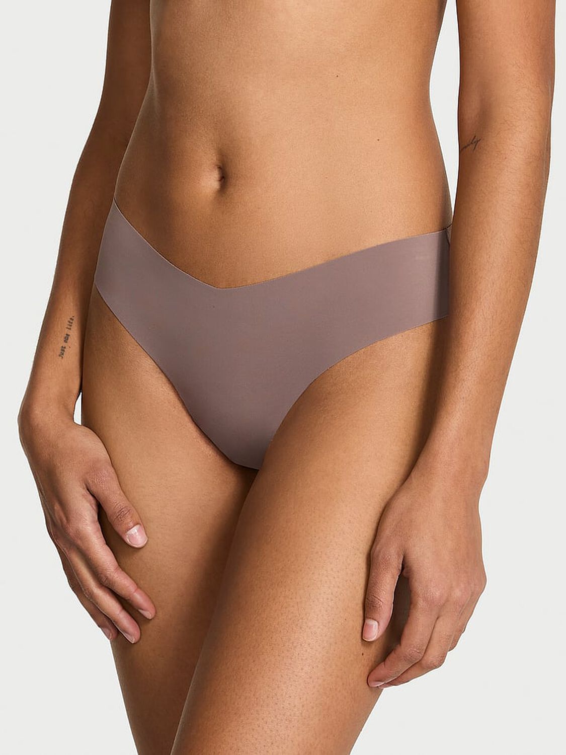 vs No-Show No Show Strappy Thong Panty Cloudy Grey 1 of 2 