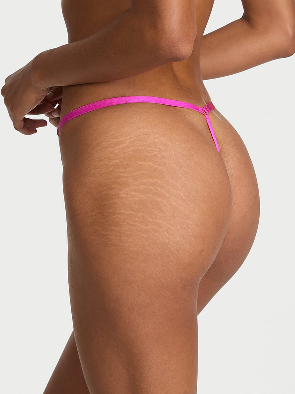 vs Very Sexy Smooth Charm V-String Panty Ultra Pink 2 of 3 