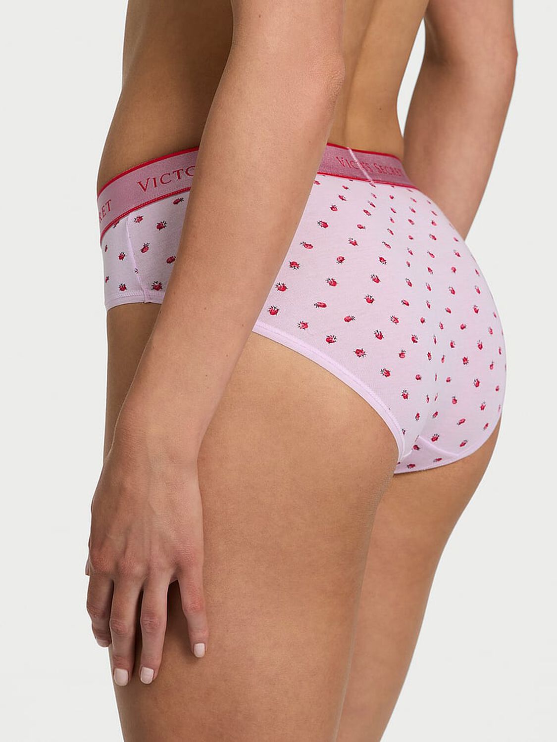 vs Cotton Logo Cotton Hiphugger Panty Delicate Violet Ladybugs 2 of 3 