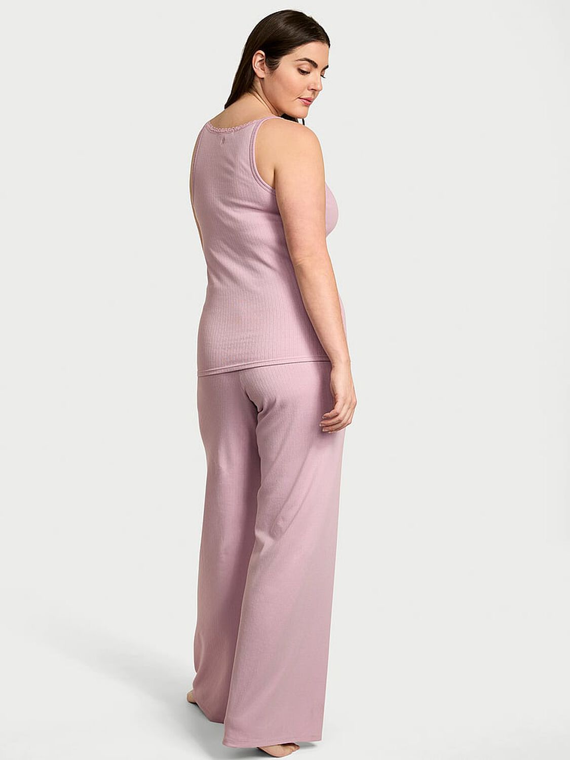 vs Victoria's Secret Pointelle Modal Cami & Pants Set Violet Pearl 2 of 3 