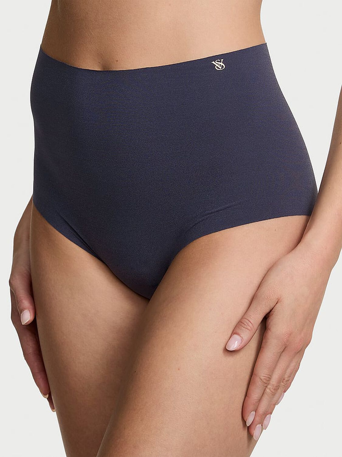 vs No-Show No-Show High-Waist Brief Panty Slate Blue 1 of 3 