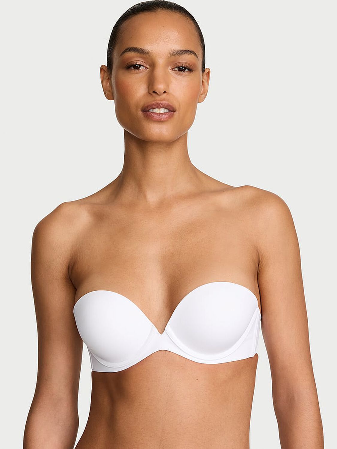 vs Victoria's Secret Bare Push-Up Strapless Bra Vs White 1 of 4 