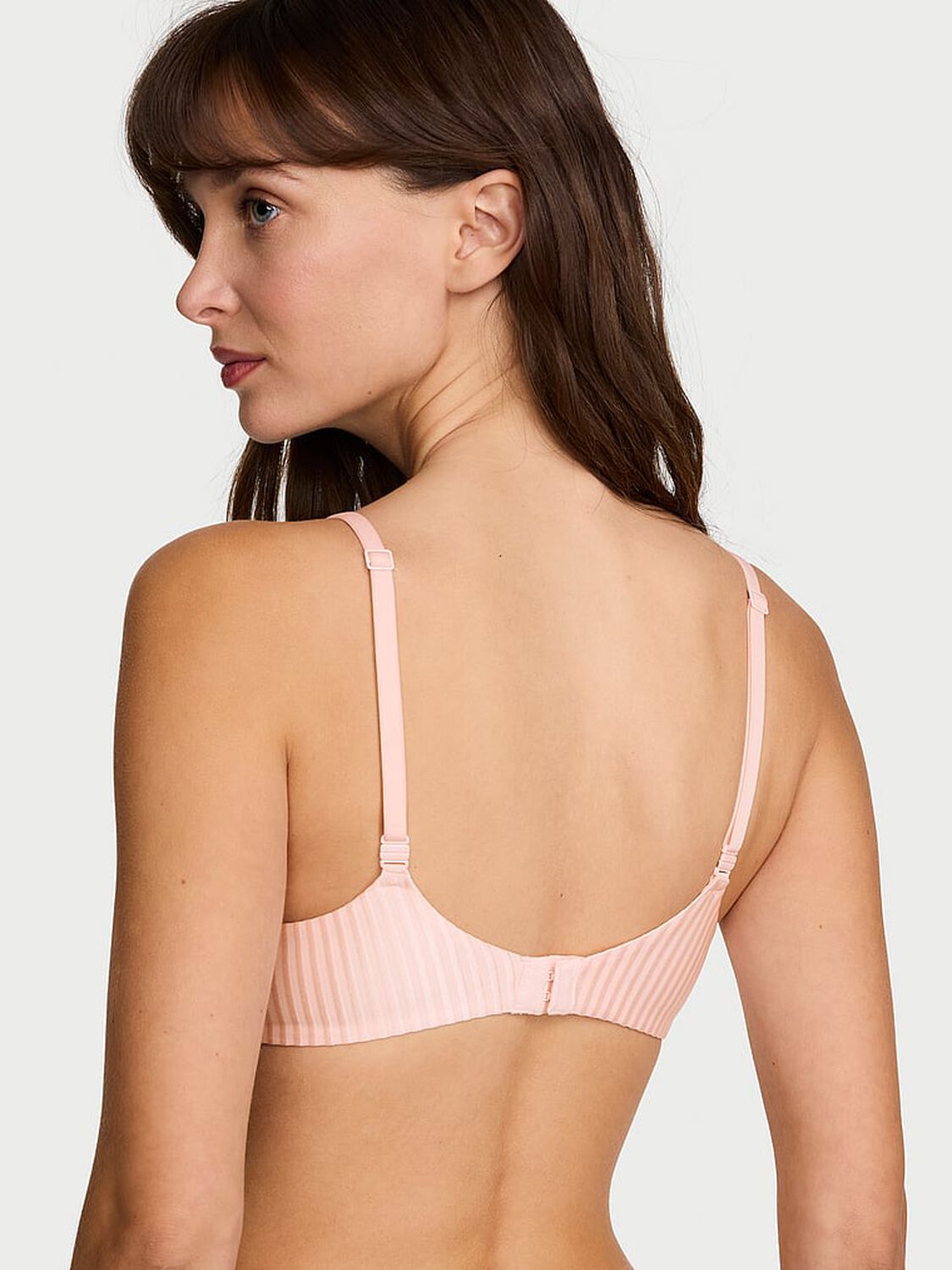 vs Body By Victoria Invisible Lift Unlined Demi Bra Purest Pink 2 of 4 