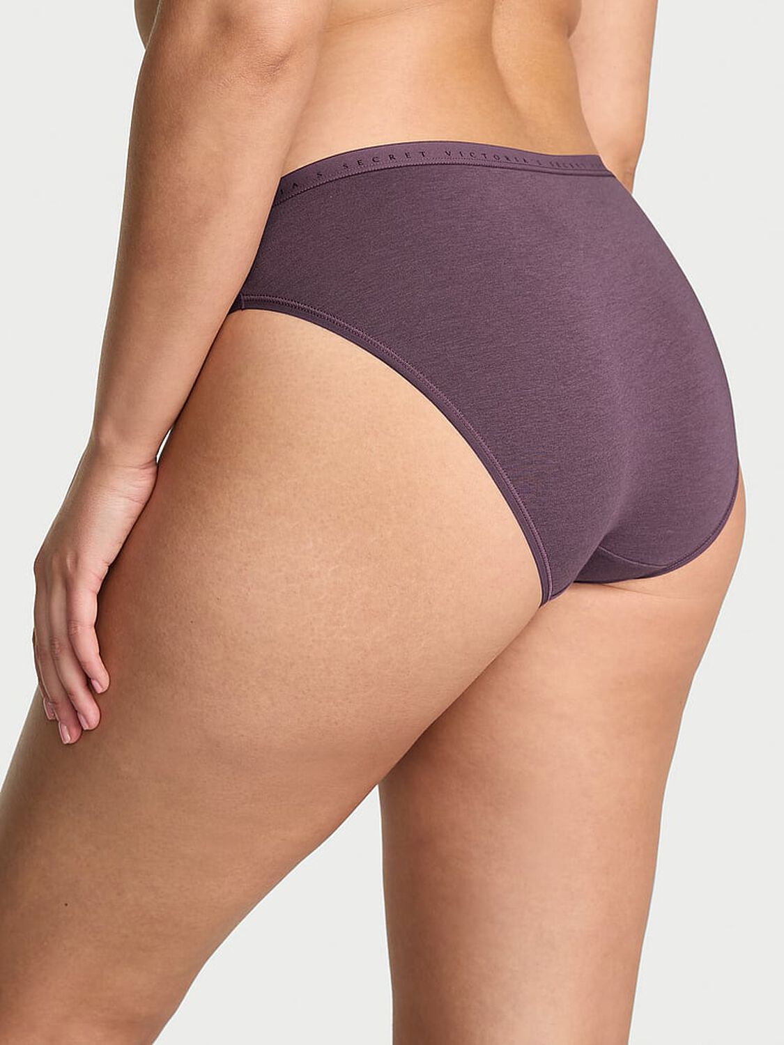 vs Victoria's Secret Stretch Cotton Bikini Panty Quartz Bat 2 of 3 