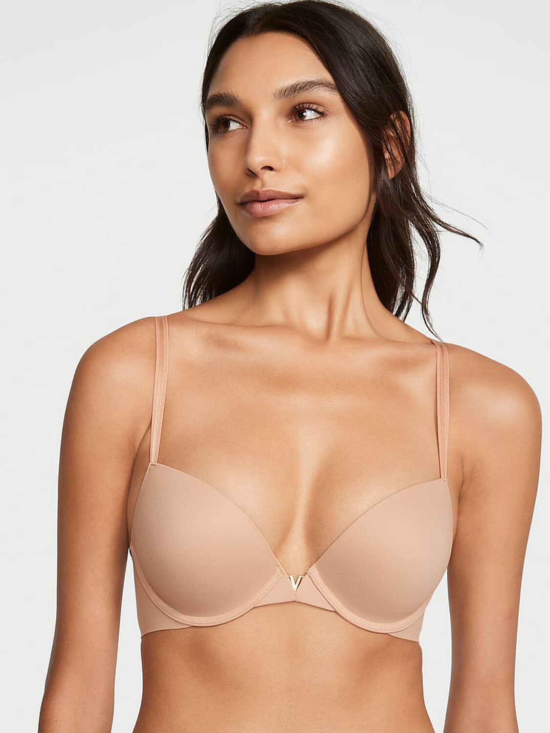 vs Love Cloud Push-Up Plunge Bra Praline 1 of 4 