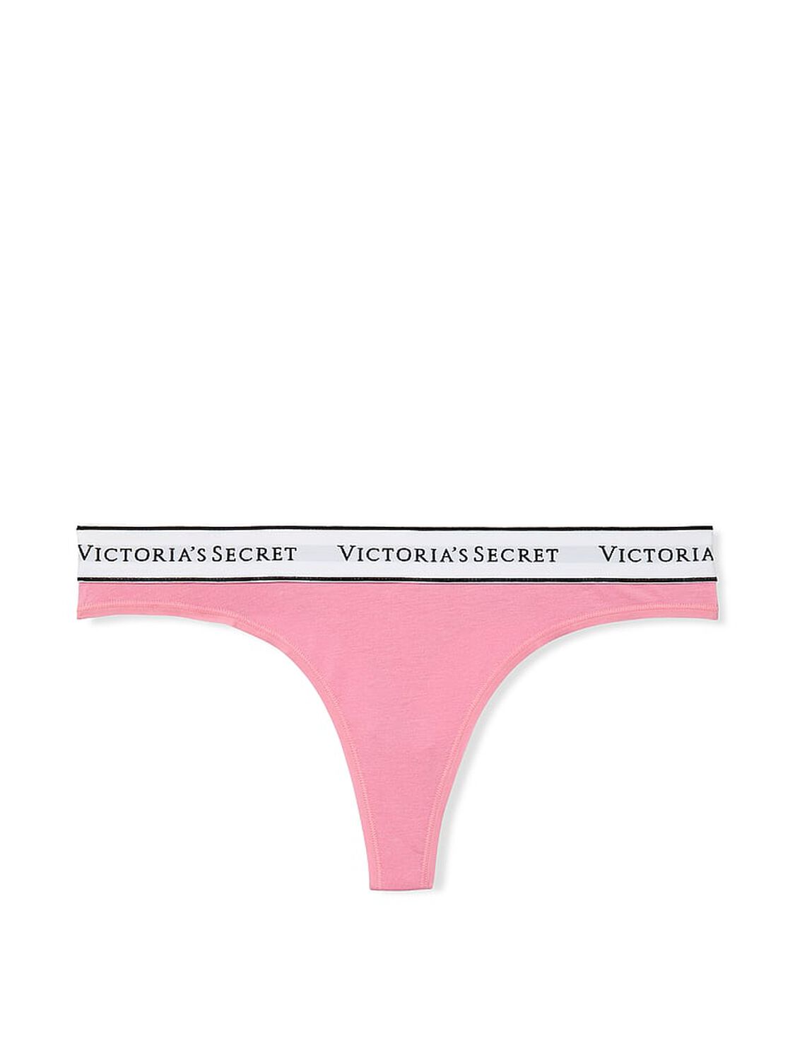 vs Cotton Logo Cotton Thong Panty Parlour Rose 2 of 2 