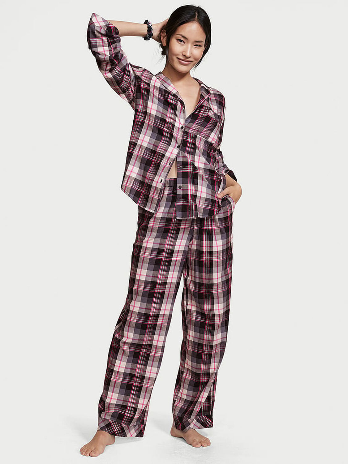 vs Victoria's Secret Flannel Long PJ Set 1 of 4 