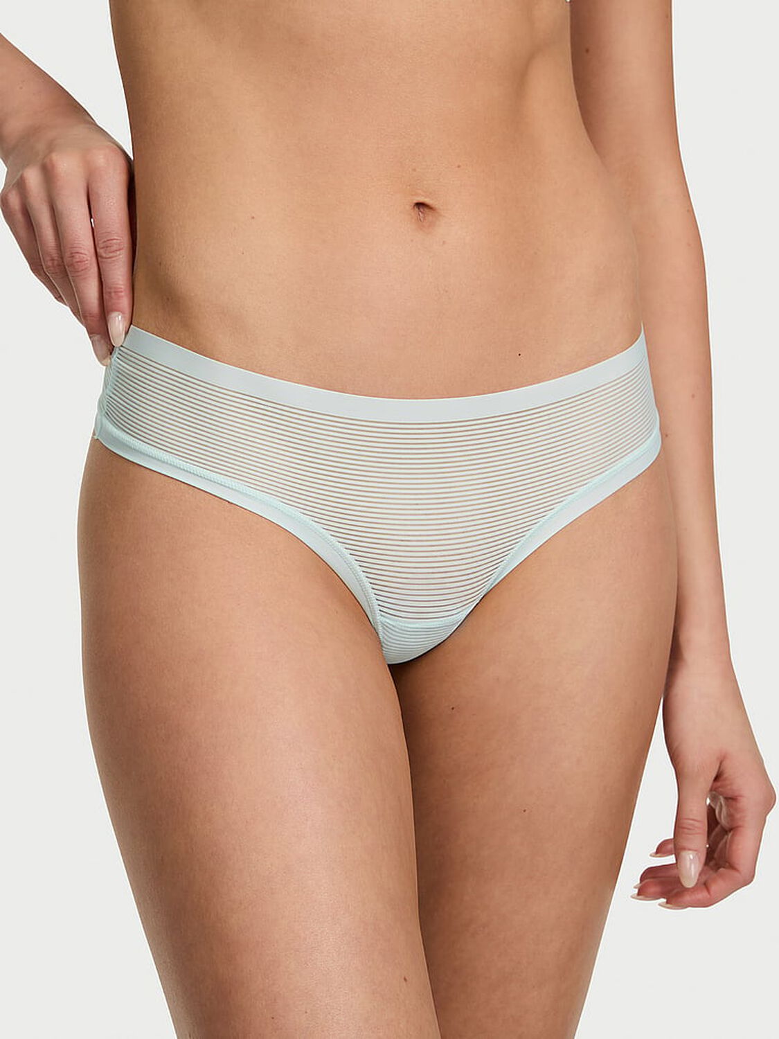 vs No-Show No-Show Thong Panty Tradewinds Blue 1 of 2 