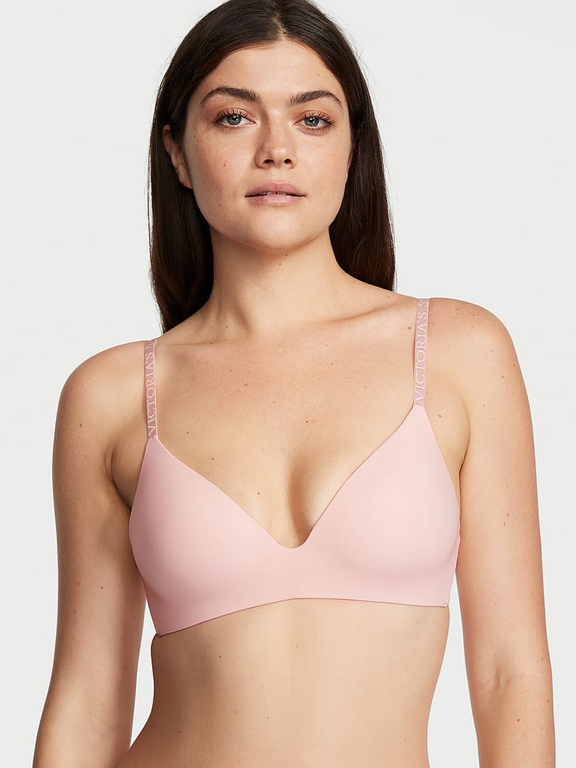 vs The T-Shirt Lightly Lined Micro-Rib Wireless Bra 1 of 4 
