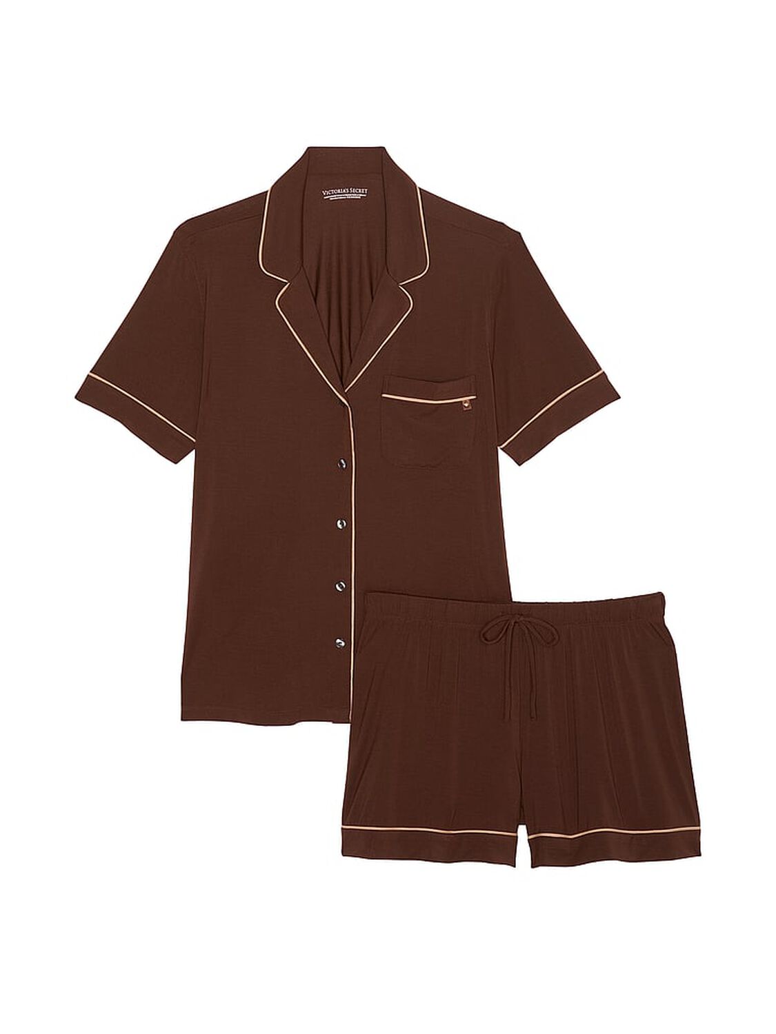 vs Victoria's Secret Modal Short Pajama Set Ganache 3 of 3 