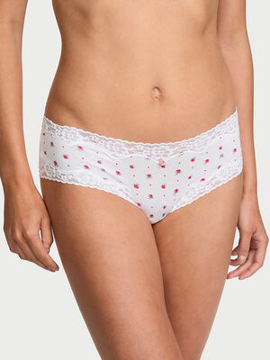 Cotton Lace-Waist Cheeky Panty