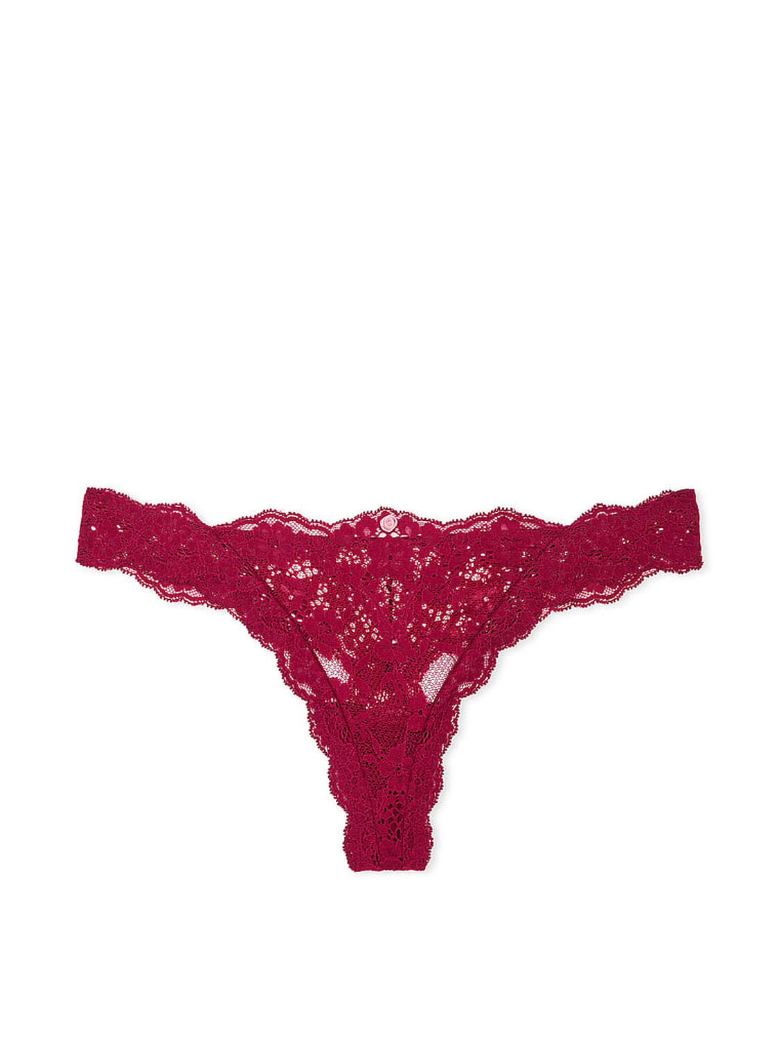 vs Dream Angels Lace Thong Panty Campari Red 3 of 4 