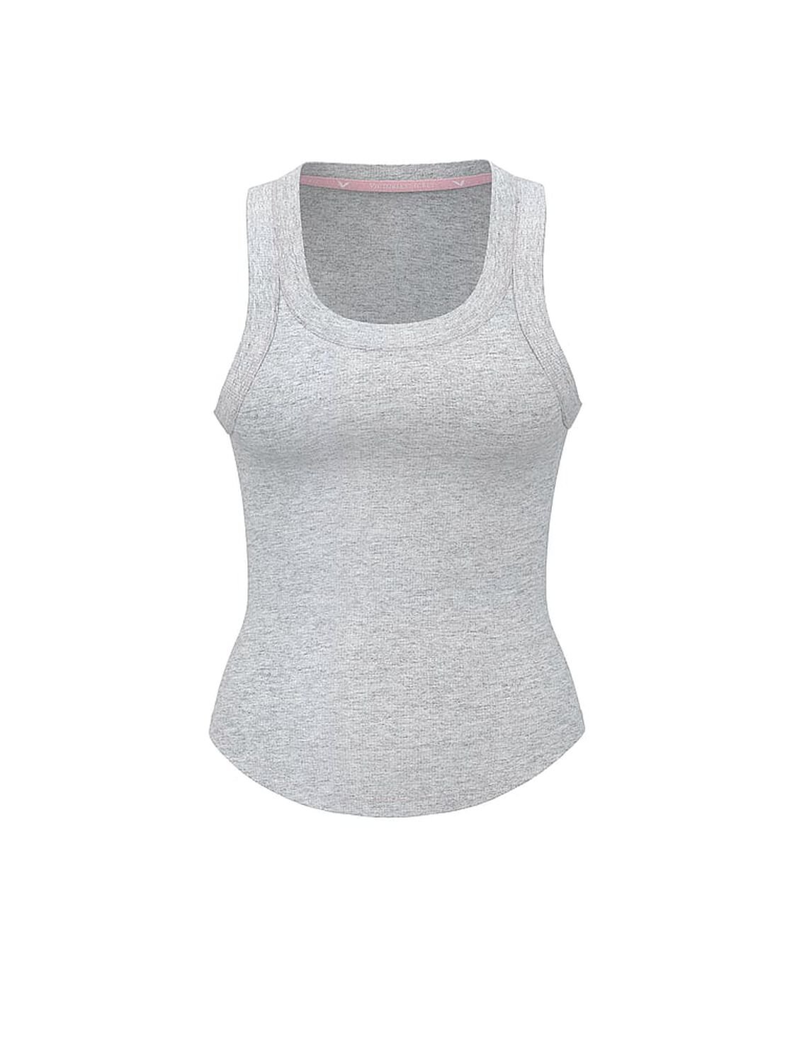 vs Angel Essentials VS Iconic Rib Racerback Tank Top Medium Heather Grey 3 of 4 
