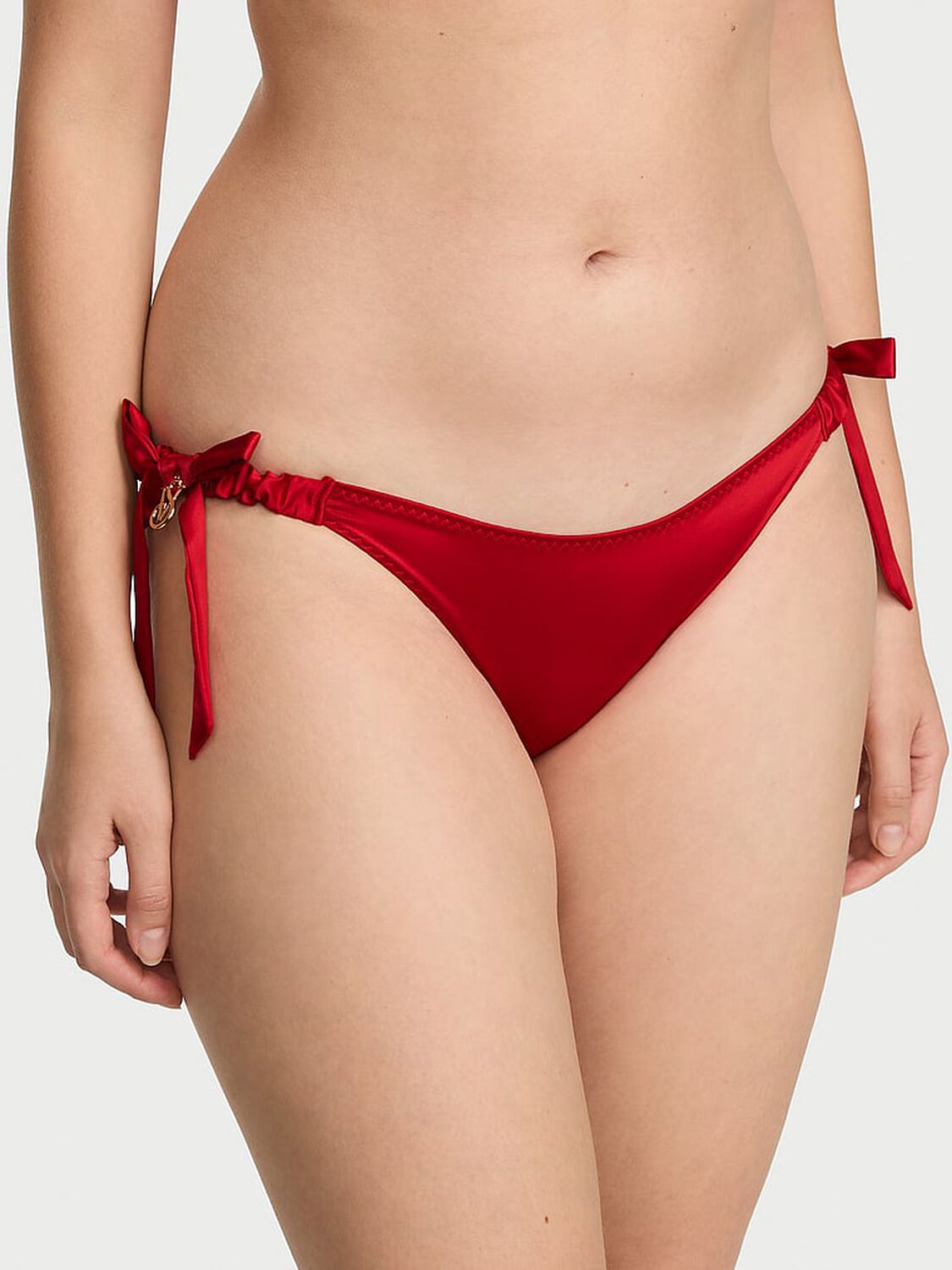 vs Victoria's Secret Satin Bows Cheeky Panty 1 of 2 