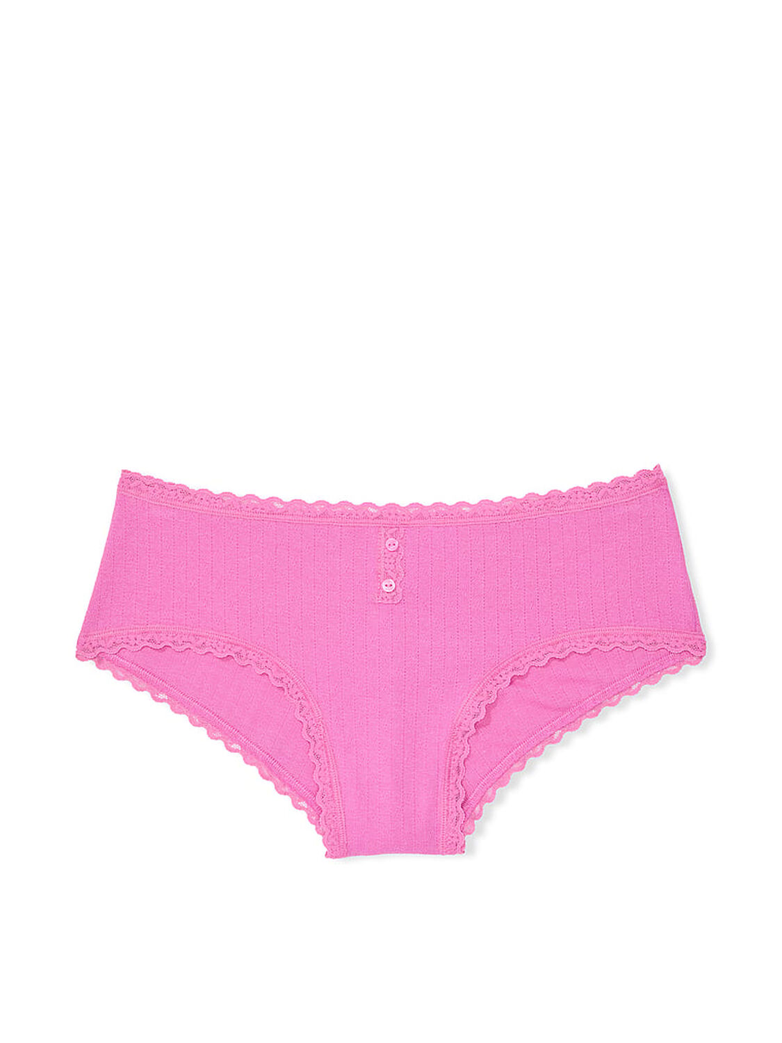 vs The Lacie Cotton Pointelle Lace-Trim Cheeky Panty New Peony 3 of 3 
