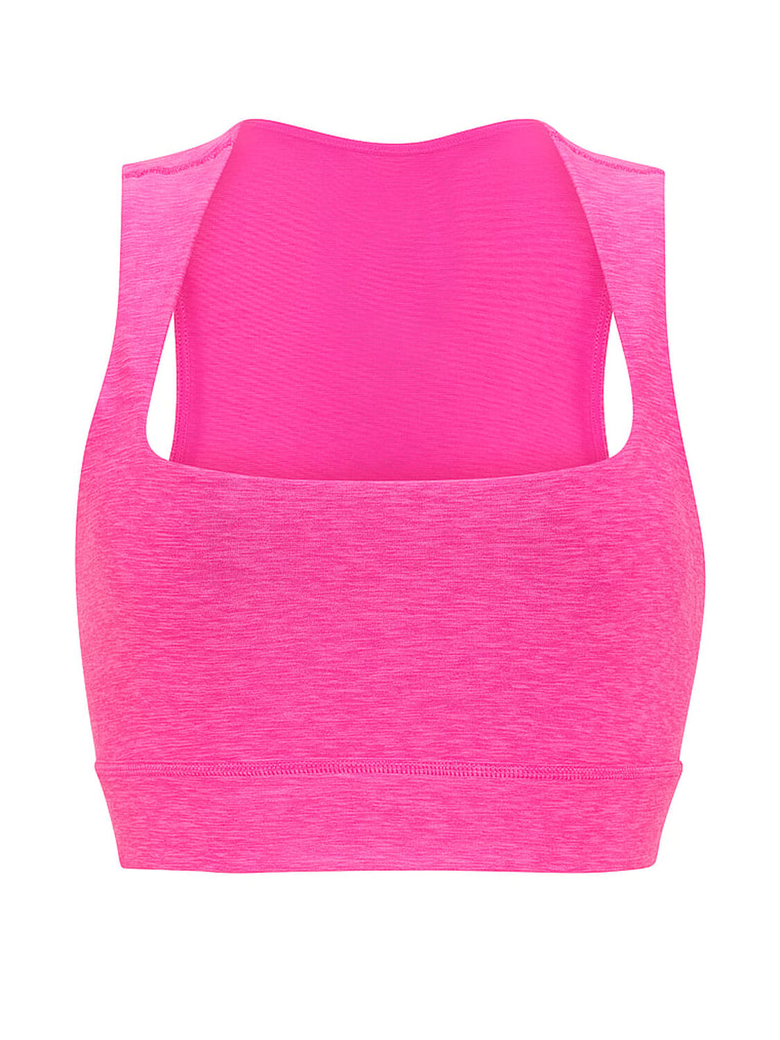 vs Vsx VSX New Essential Square-Neck Longline Sports Bra Pink Fire Heather 3 of 3 