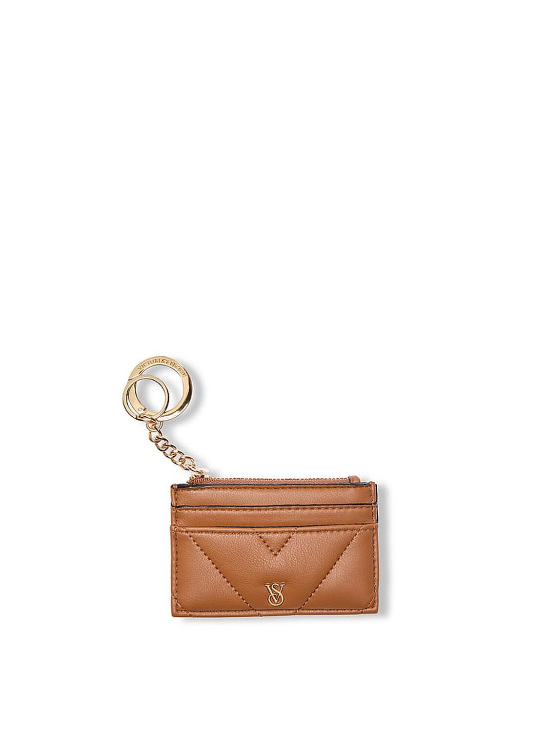 vs Victoria's Secret Card Holder Keychain Brown 1 of 3 