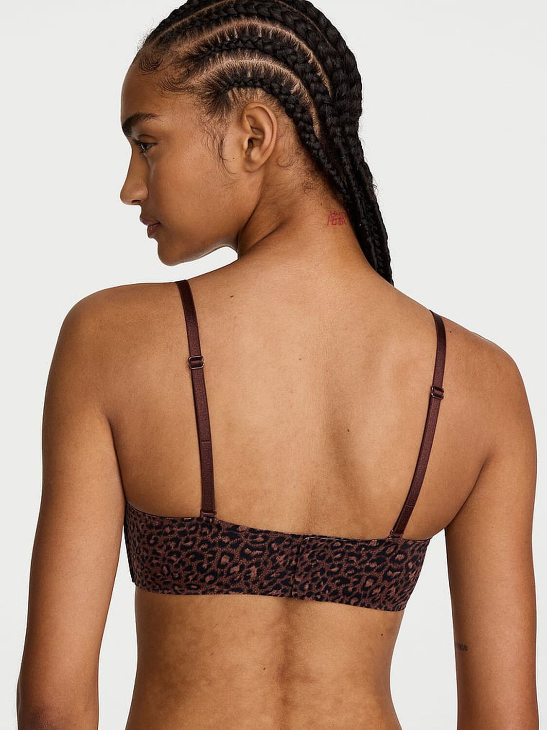 vs Invisible By Victoria&rsquo;s Secret Lightly Lined Sweetheart Strapless Bra Ganache Leopard 2 of 4 