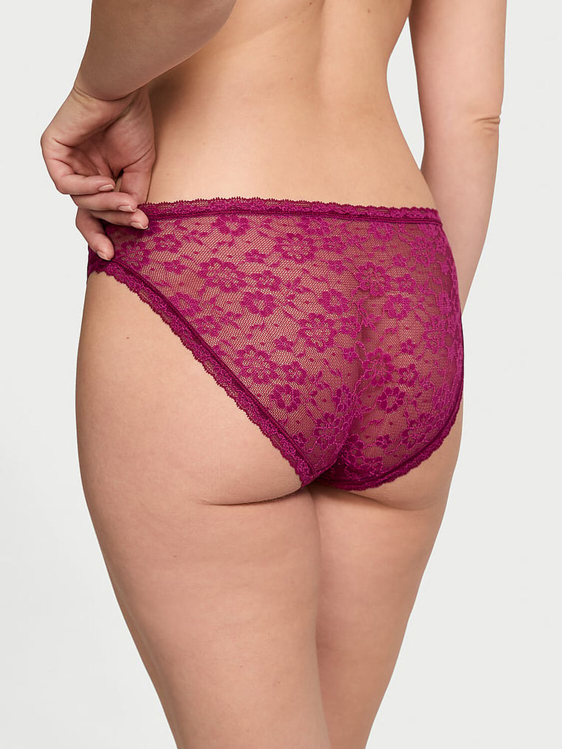 vs The Lacie Lace Bikini Panty Plum Rouge 2 of 3 