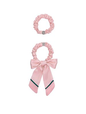 2-Pack Heritage Stripe Bow Scrunchie Set