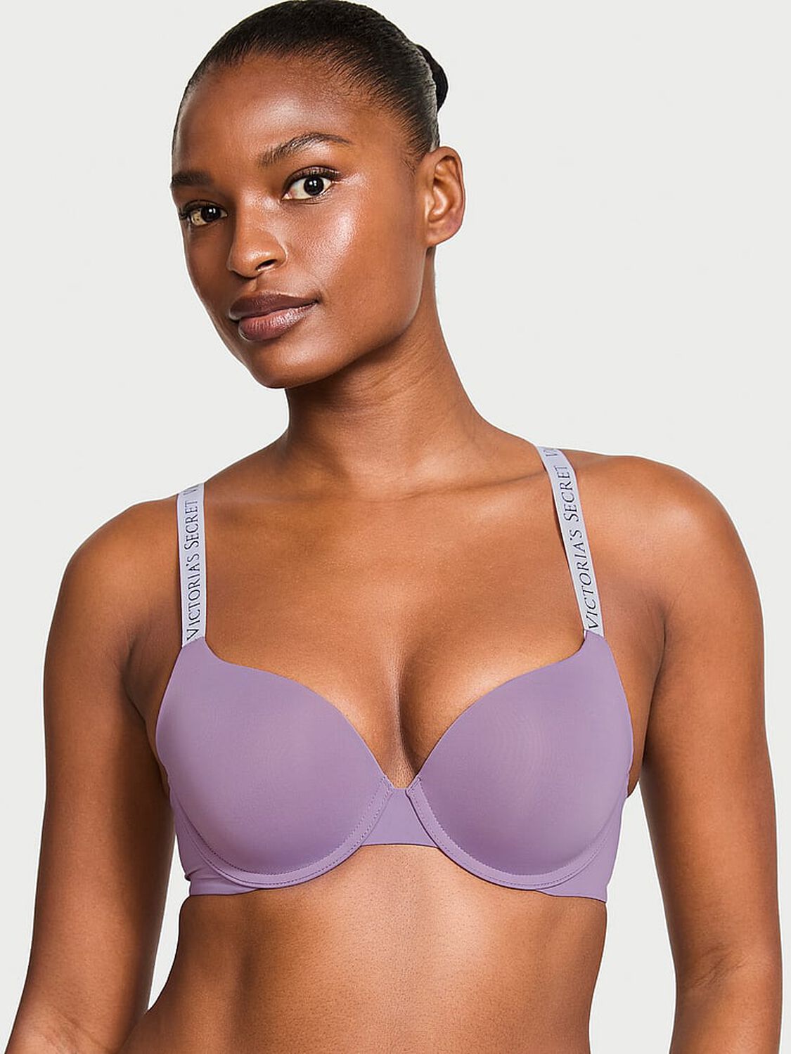 vs The T-Shirt Push-Up Perfect Shape Bra Frozen Plum 1 of 3 