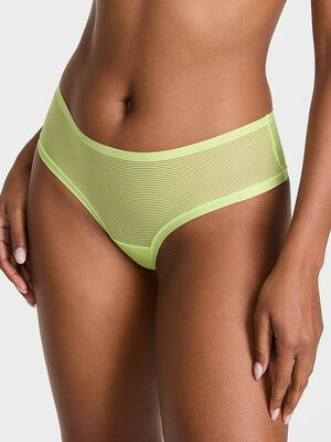 No-Show Stripe Mesh Cheeky Panty
