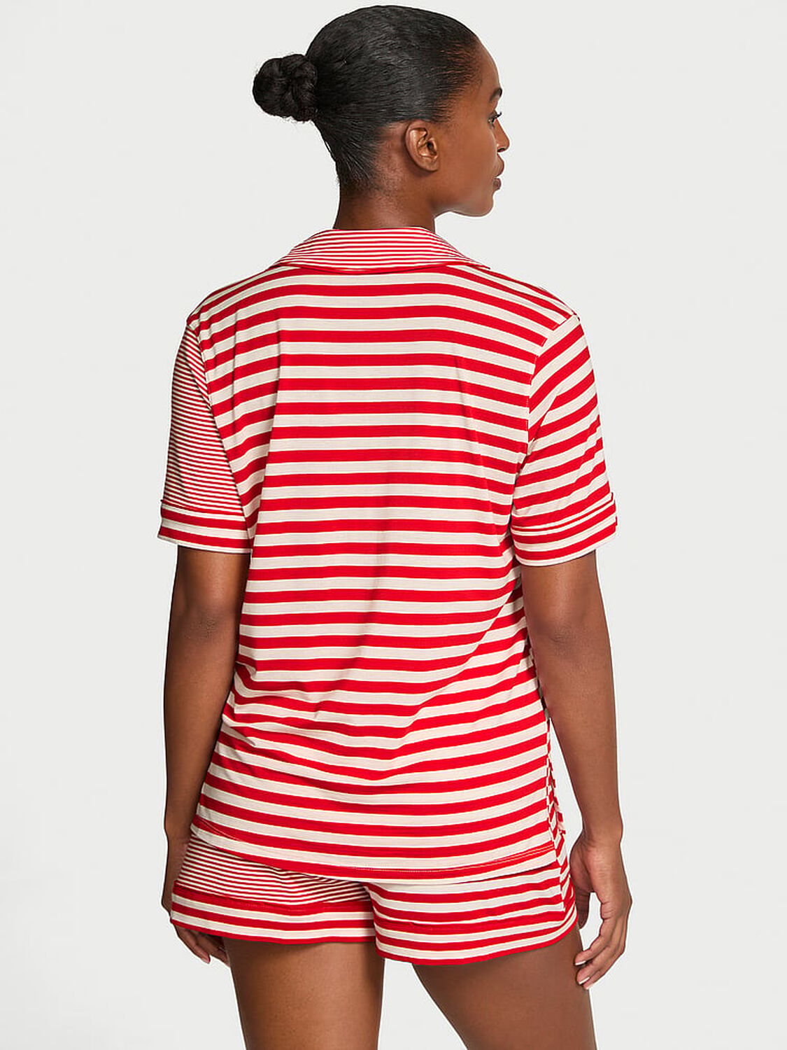 vs Victoria's Secret Modal Soft Short Pajama Set Stripe 1 of 2 