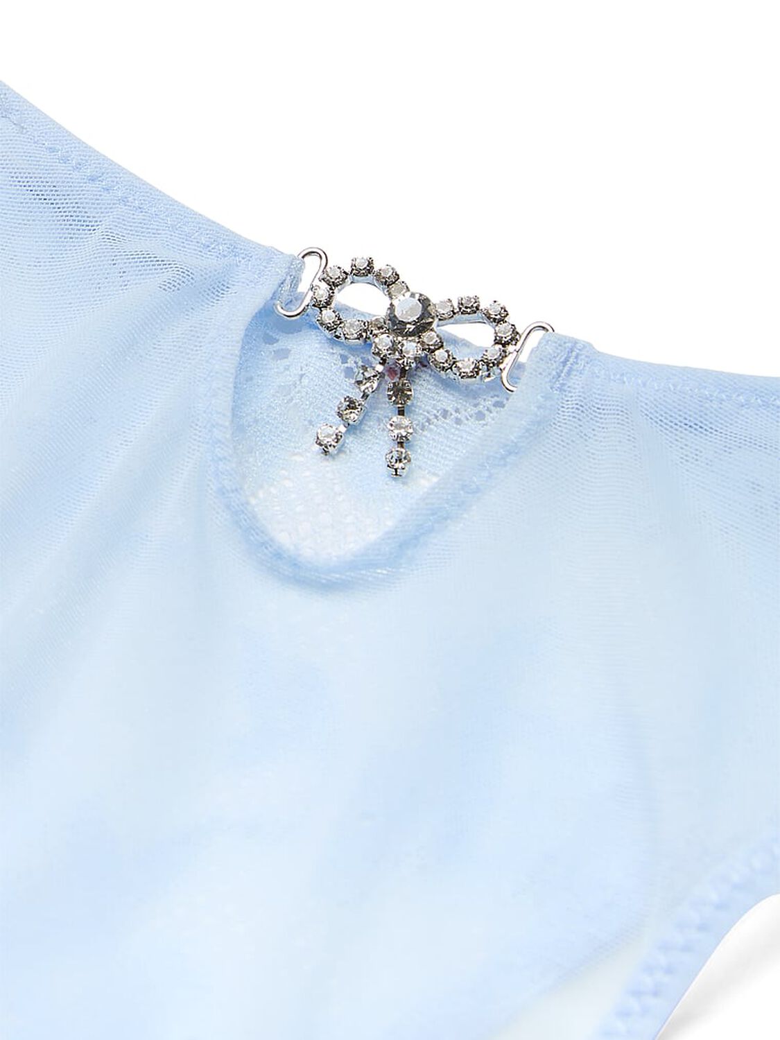 vs Dream Angels Twinkle Bow Lace Brazilian Panty Light Blue 5 of 5 