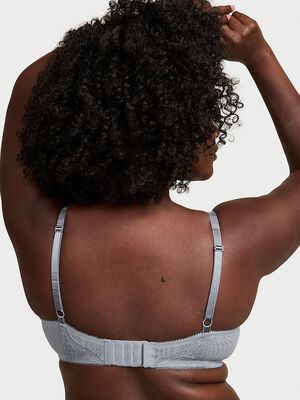 Sheer Shine Rose Unlined Low-Cut Demi Bra