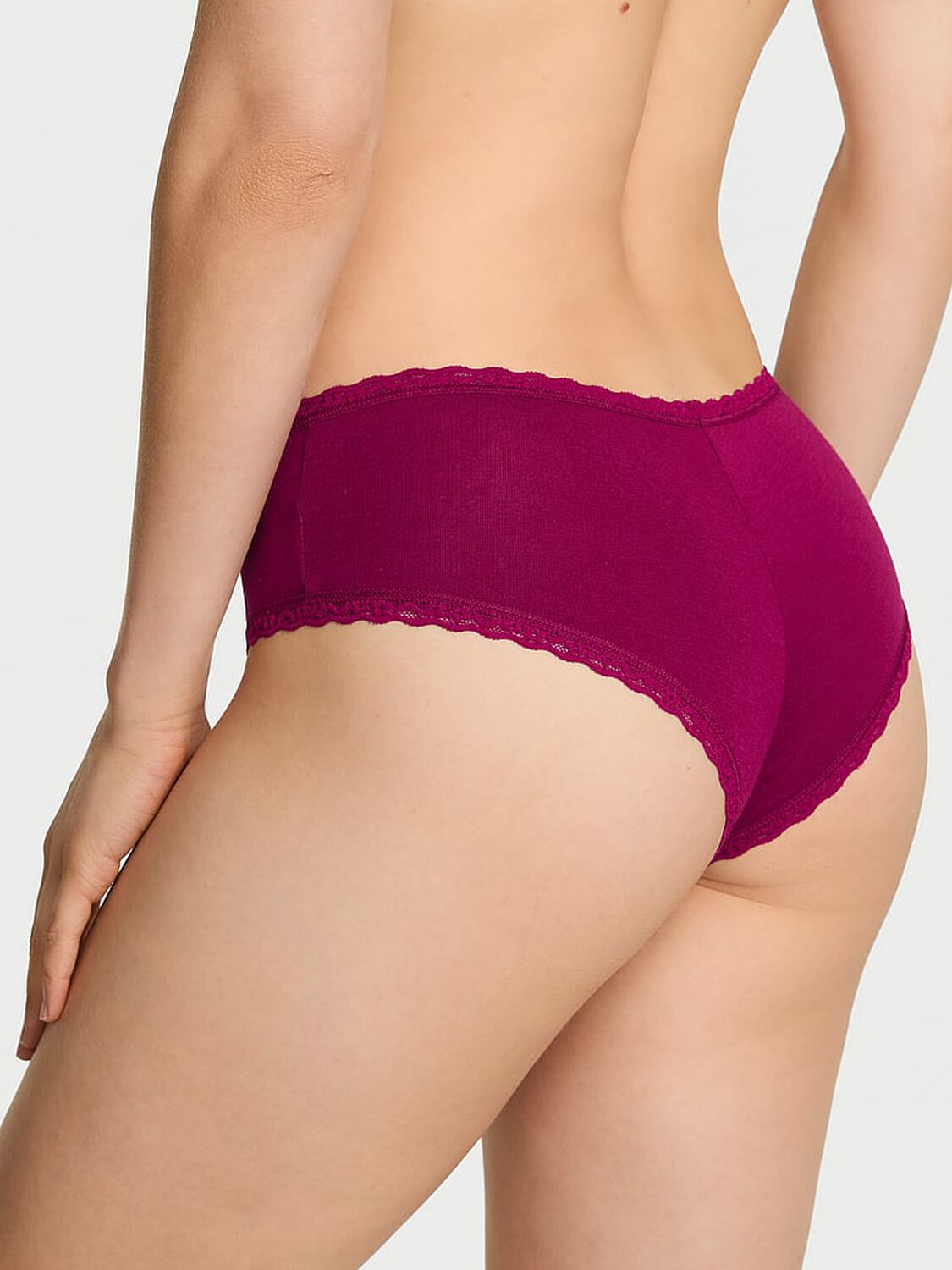 vs The Lacie Cotton Lace-Waist Cheeky Panty Fresh Jam 2 of 3 