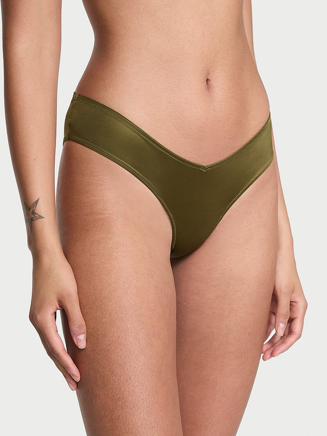 vs Very Sexy Strappy-Back High-Leg Cheeky Panty Green Chameleon 3 of 3 