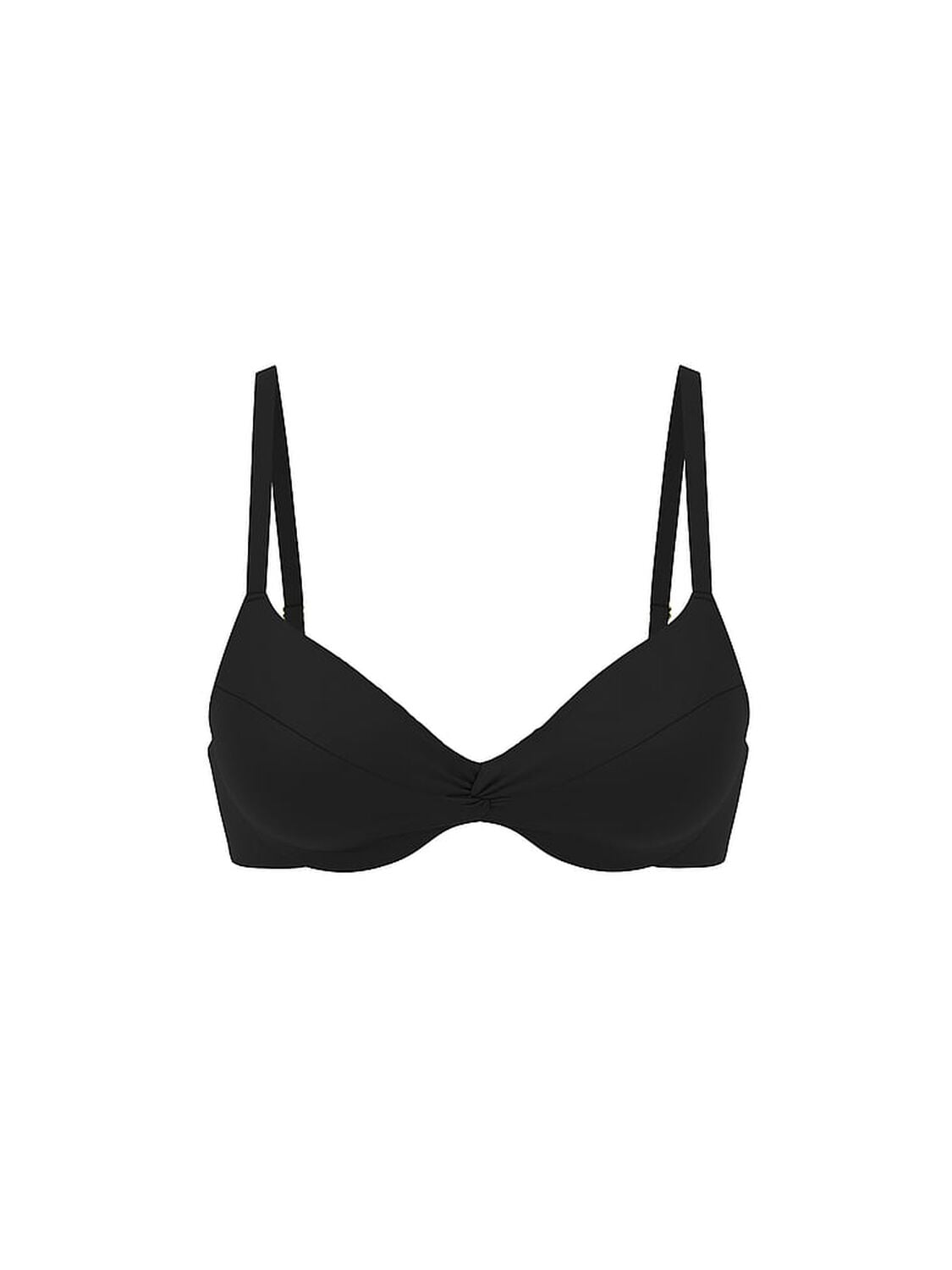 vs Victoria's Secret Swim Essential Twist Push-Up Bikini Top Black & White Dots 3 of 3 
