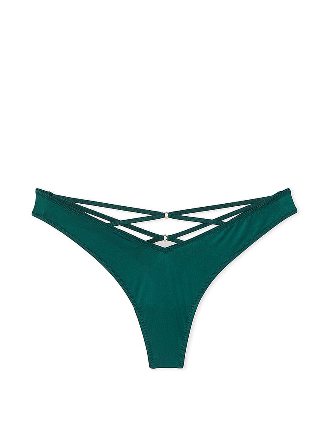 vs Very Sexy Strappy Back High-Leg Thong Panty Mystique Green 3 of 4 