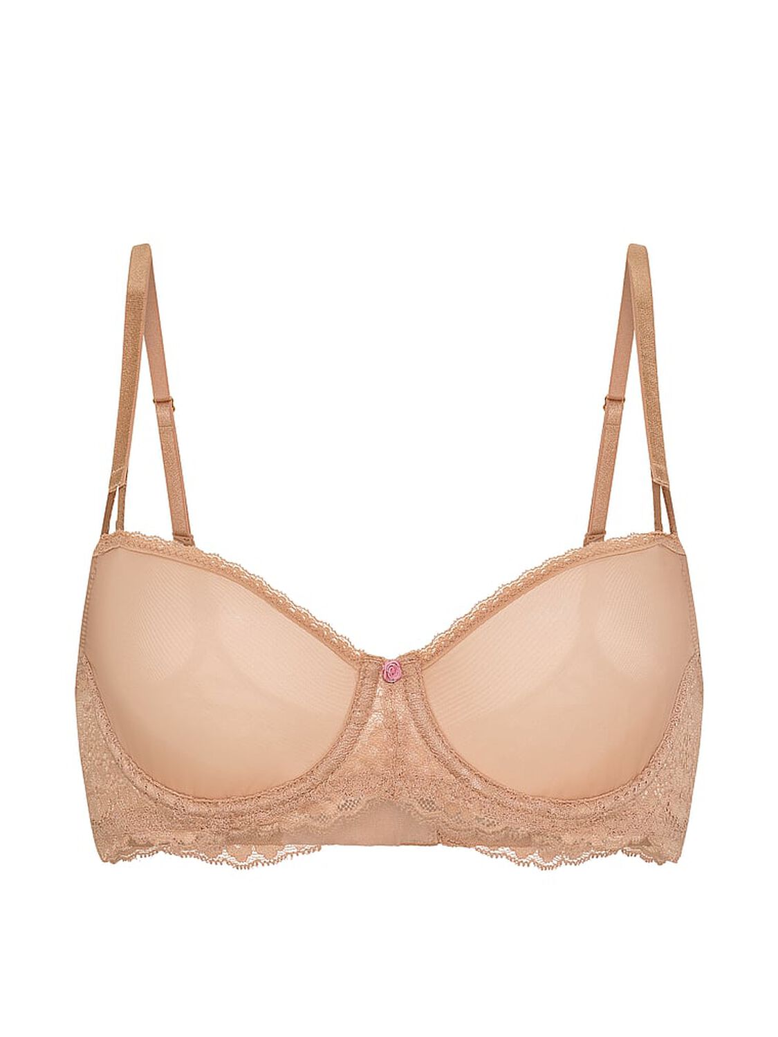 vs Dream Angels Wicked Sheer Unlined Balconette Bra 3 of 3 