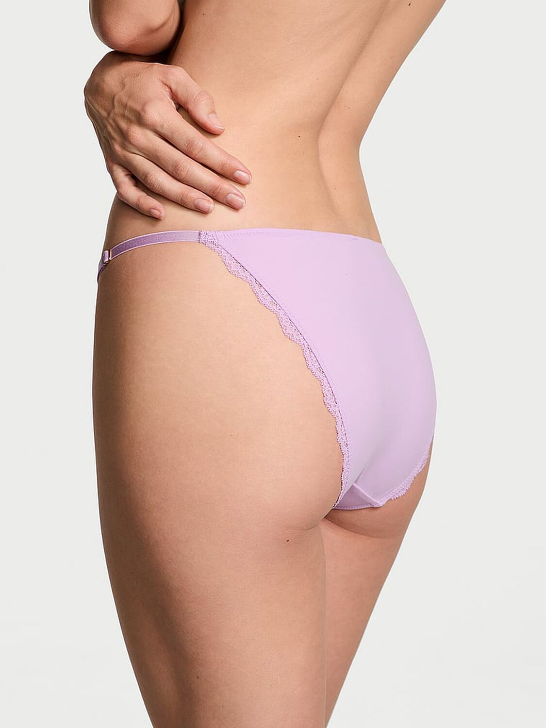 vs Dream Angels Lace-Trim Adjustable String Bikini Panty 2 of 3 