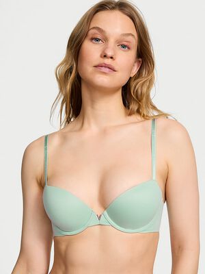 Smooth Lightly Lined Plunge Demi Bra
